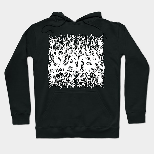 Demon Slayer Black Metal Logo Hoodie by simon_maggots